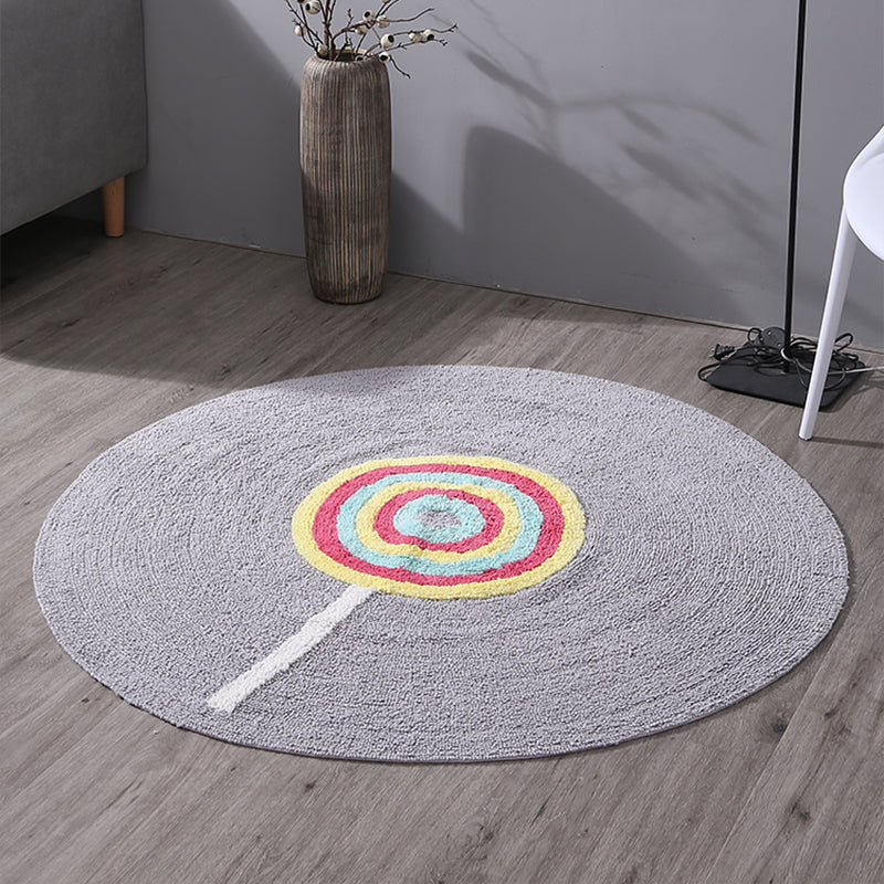 BowLift | Colorful Lollipop Print Rug made of Cotton, Comfort Rug, Pet-friendly, Washable, Easy to Care, Rug for Kids