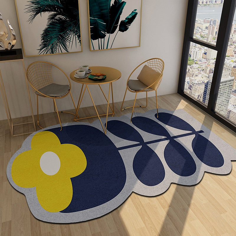 BowLift | Western Bedroom Rug Multicolored Geometric Print Rug Synthetic Non-Slip Backing Pet-Friendly Indoor Rug