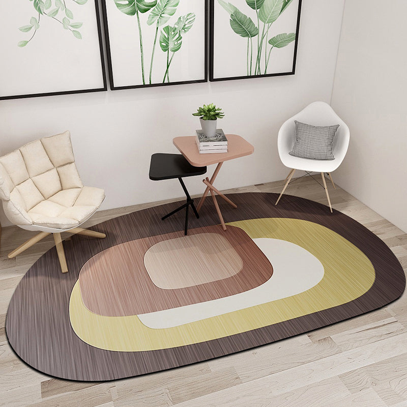 BowLift | Western Bedroom Rug Multicolored Geometric Print Rug Synthetic Non-Slip Backing Pet-Friendly Indoor Rug