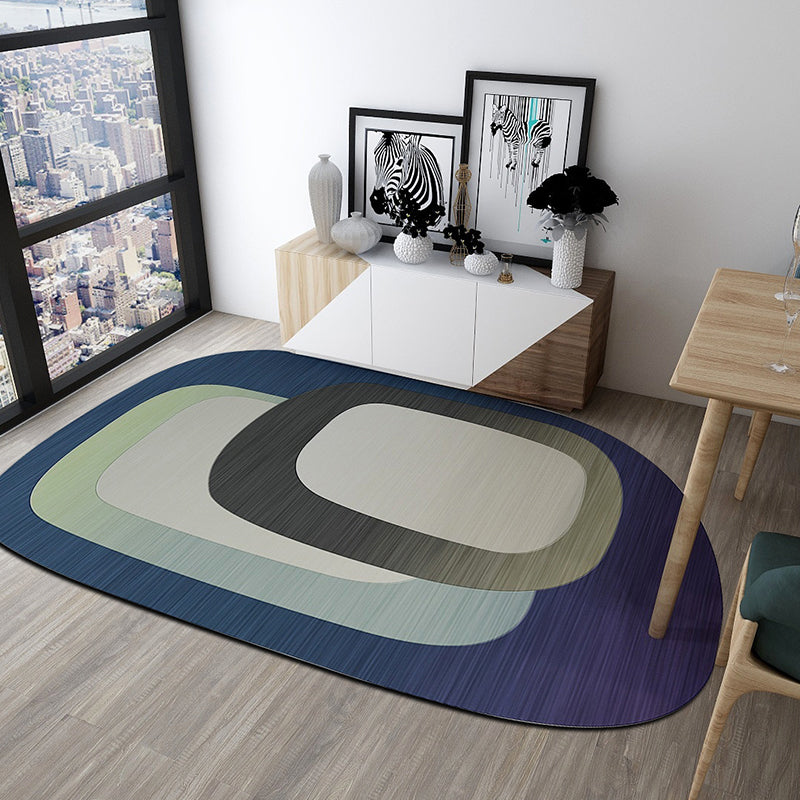 BowLift | Western Bedroom Rug Multicolored Geometric Print Rug Synthetic Non-Slip Backing Pet-Friendly Indoor Rug