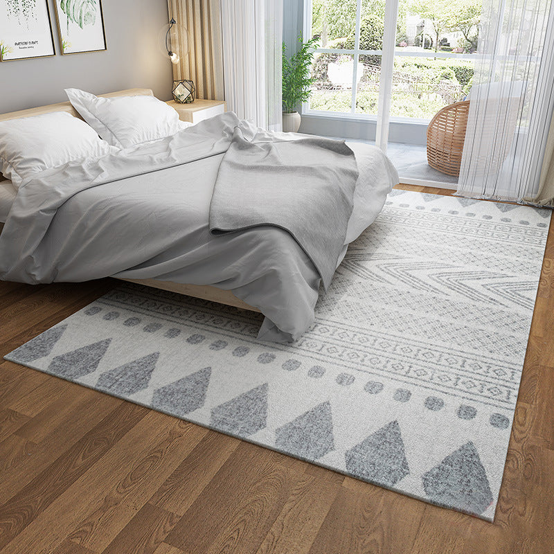 BowLift | Primitive Tribal Rug Multicolor Geometry Rug Non-Slip Back Washable Stain Resistant Rug for Bedroom