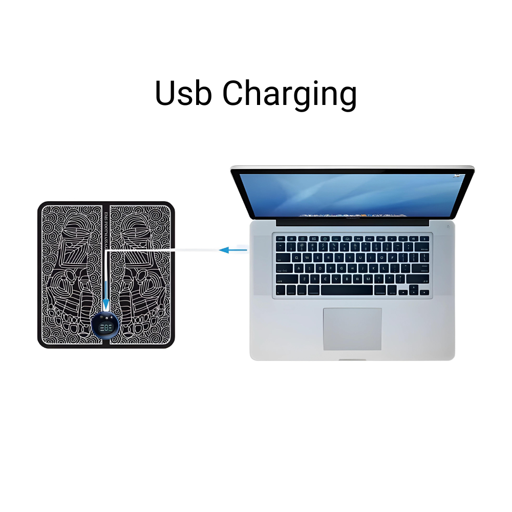 BowLift | EMS Foot Massage Pad with Adjustable Intensity for Pain Relief and Relaxation at Home