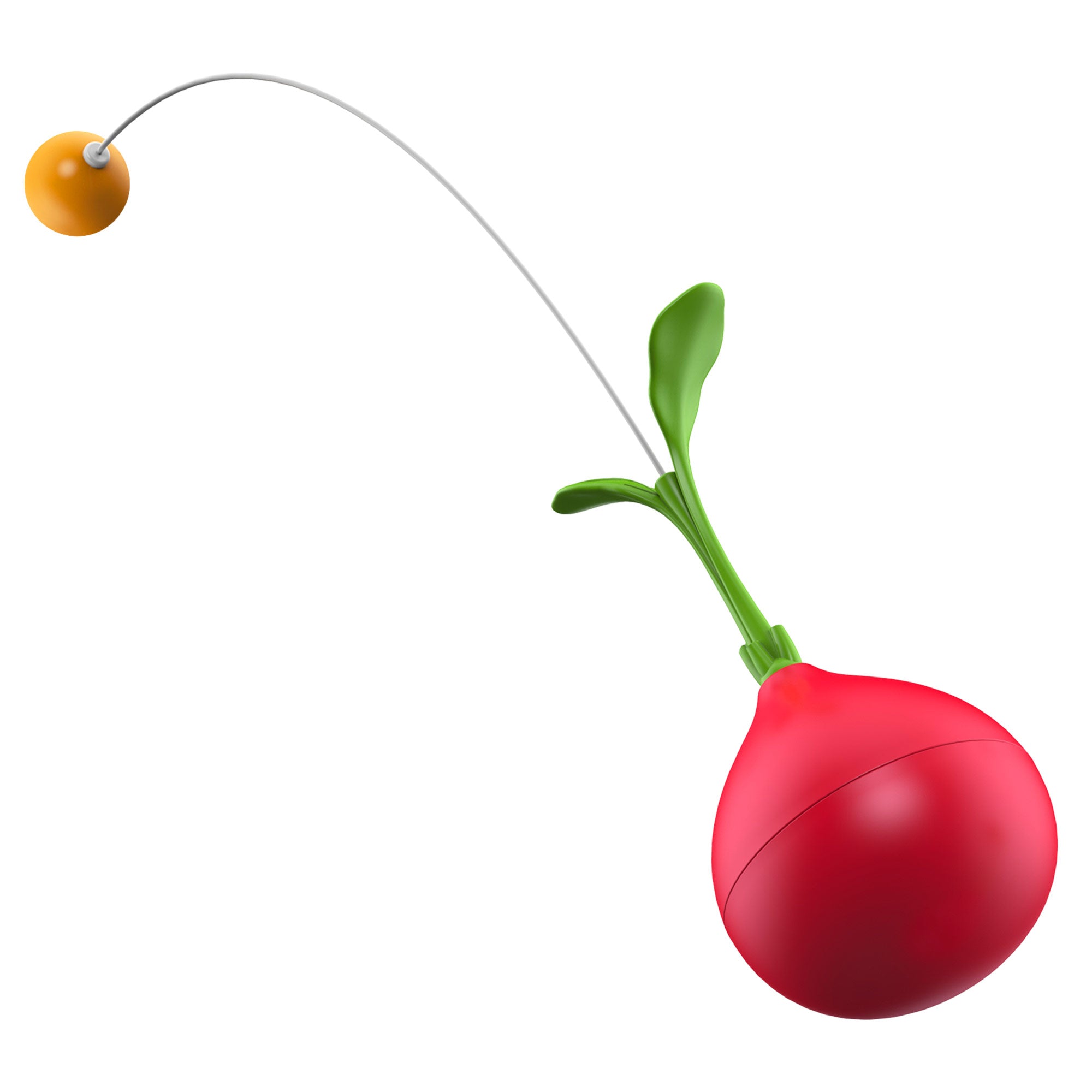 Cherry Radish Wobble Toy – DIY Teaser Play Stick for Cats