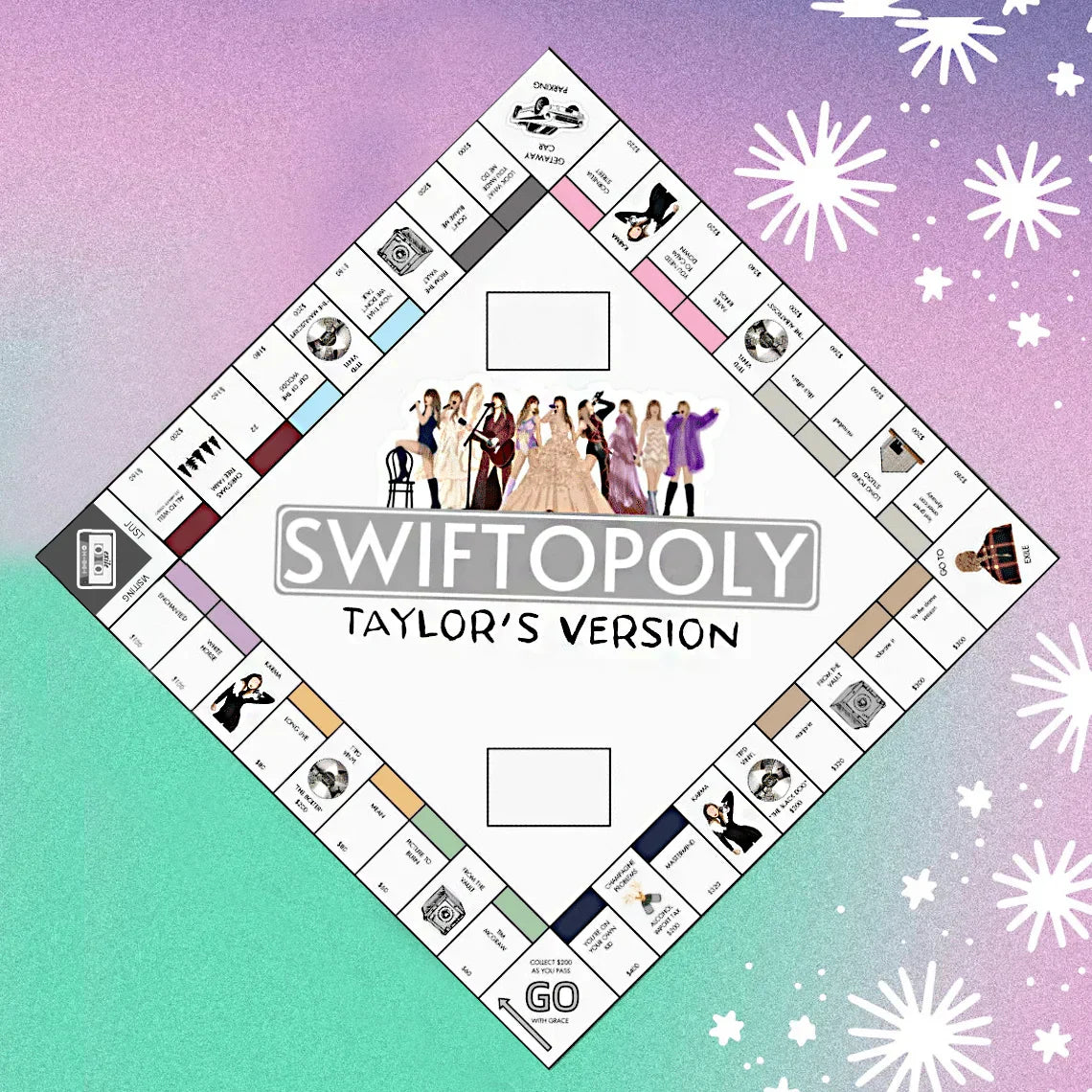 BowLift | SWIFTOPOLY - TS 'Swiftie' Monopoly Board Game
