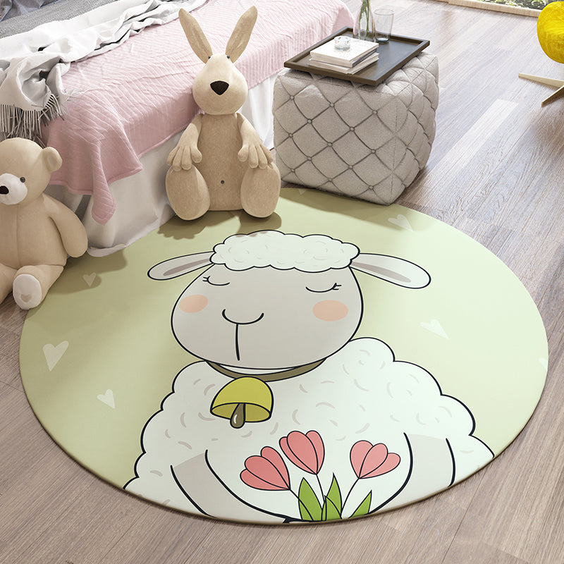 BowLift | Beautiful Children's Room Carpet Colorful Cartoon Printed Indoor Carpet Polypropylene Pet-Friendly Machine Washable Carpet