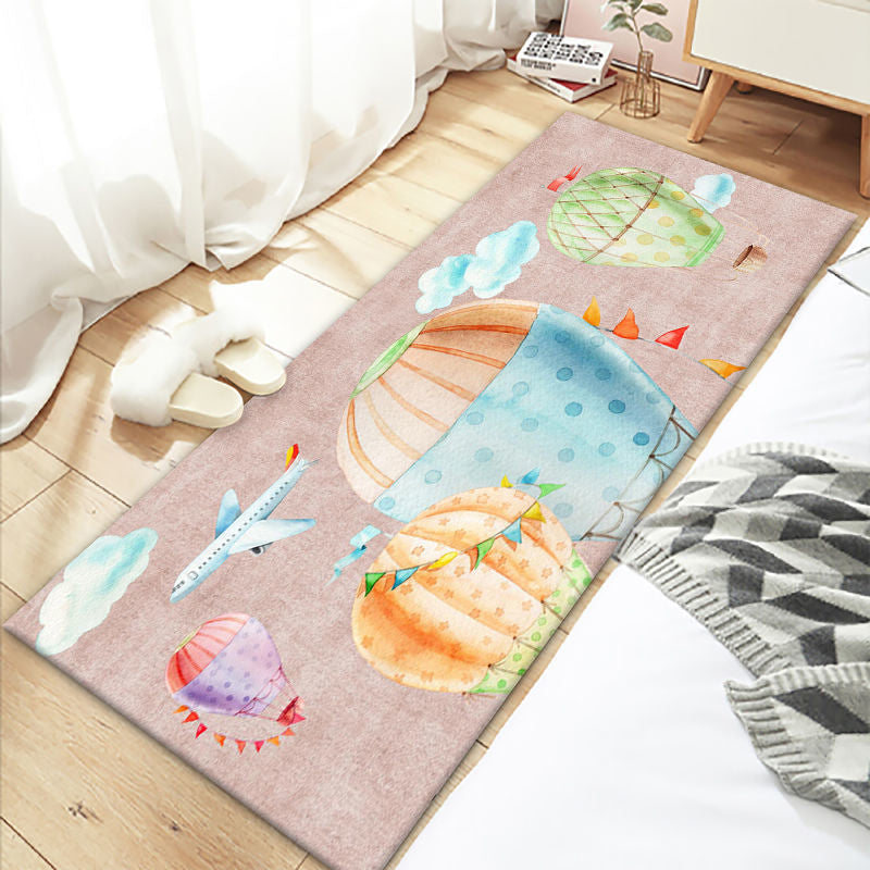 BowLift | Beautiful Bedroom Rug Multicolor Cartoon Printed Indoor Carpet PVC Non-Slip Back Machine Washable Rug