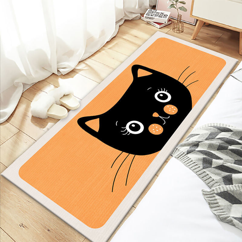 BowLift | Beautiful Bedroom Rug Multicolor Cartoon Printed Indoor Carpet PVC Non-Slip Back Machine Washable Rug