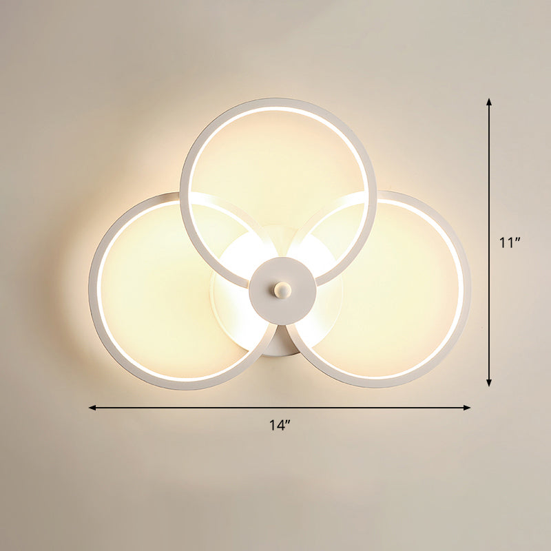 BowLift | Acrylic Loop-shaped Wall Light Simplicity LED Wall Sconce for Bedroom