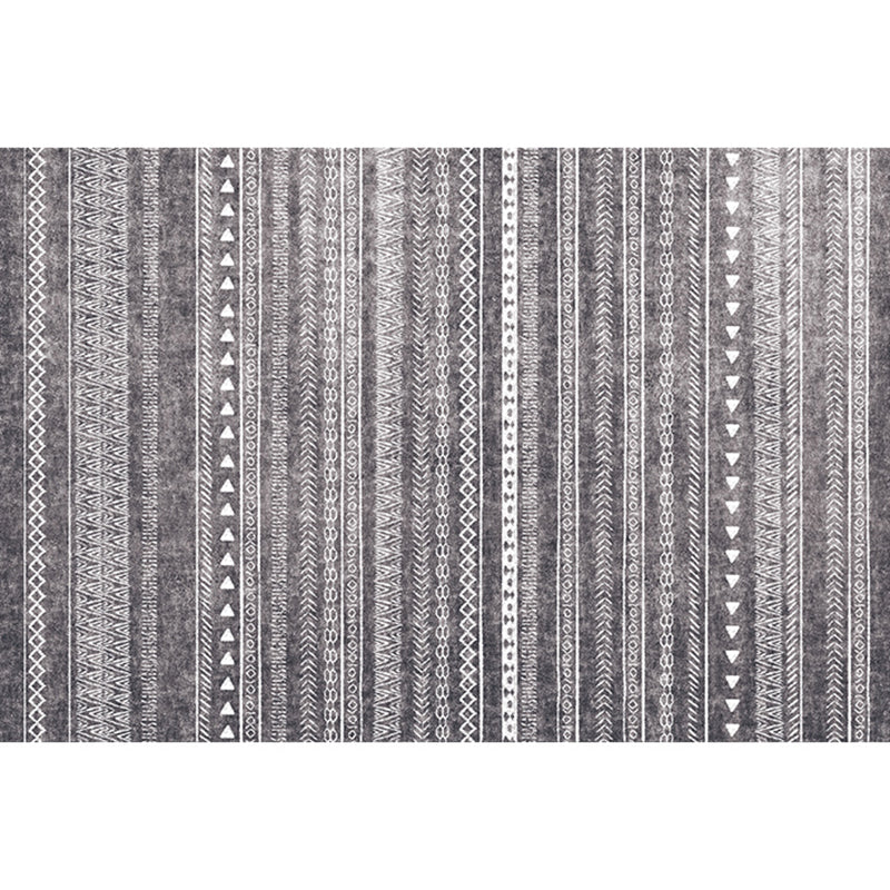 BowLift | Bohemian Living Room Rug Multicolor Geometric Pattern Rug Polyester Non-Slip Mat Pet-Friendly Indoor Rug