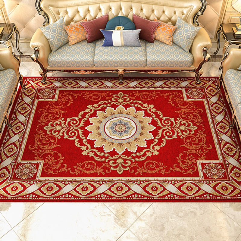 BowLift | Shabby Chic Floral Rug Multicolored Synthetic Rug With Non-Slip Back Stain Resistant Washable Rug for Living Room