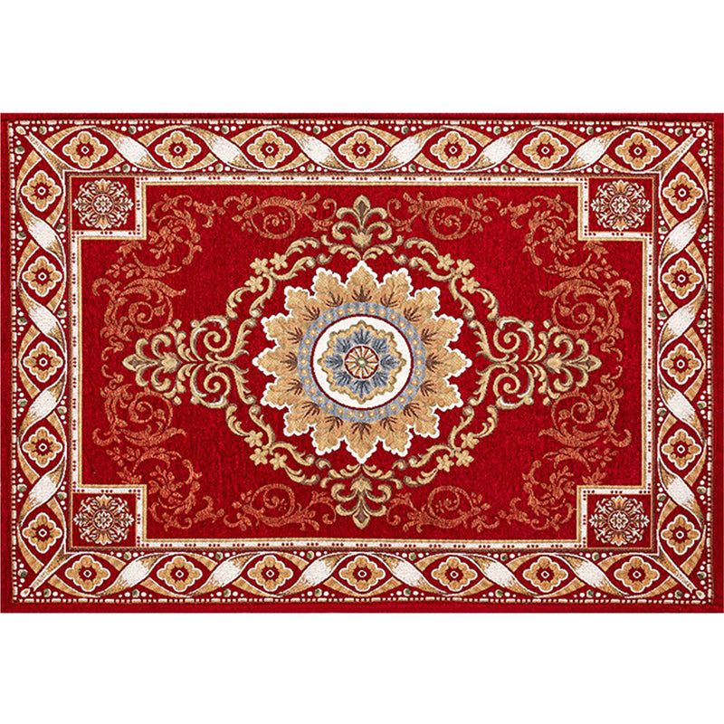 BowLift | Shabby Chic Floral Rug Multicolored Synthetic Rug With Non-Slip Back Stain Resistant Washable Rug for Living Room