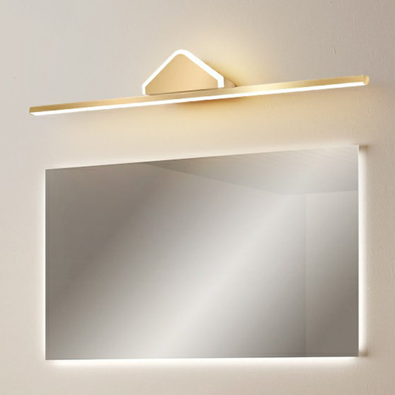 BowLift | Acrylic Linear LED Vanity Wall Light Minimalism Gold Finish Wall Lighting for Bathroom
