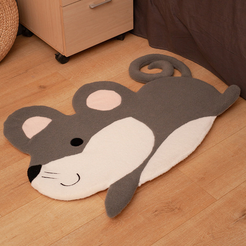 BowLift | Cozy Bedroom Rug Multi-Colored Cartoon Printed Rug Made of Lambswool With Non-Slip Backing Pet-Friendly Indoor Rug