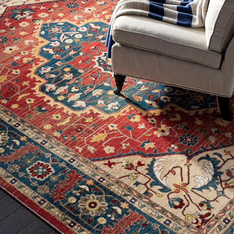 BowLift | Casual Multicolor Geo Rug Polyester Western Area Rug Non-Slip Machine Washable Easy Care Indoor Rug for Living Room