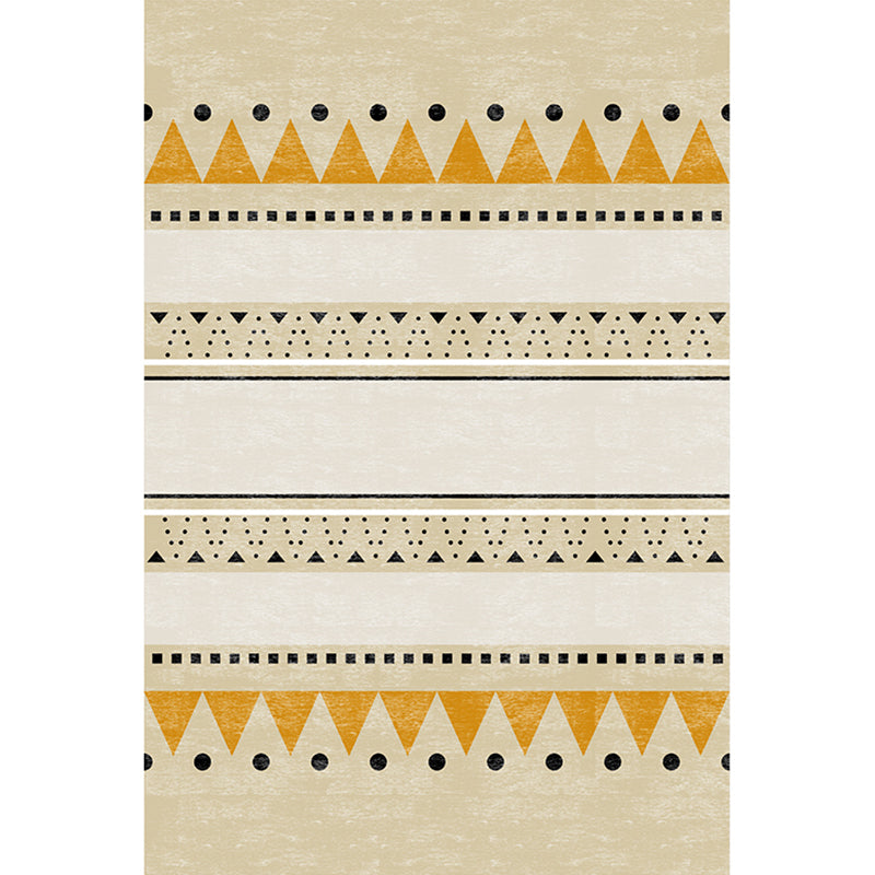 BowLift | Casual Geometric Pattern Rug Multicolored Synthetic Indoor Rug Non-Slip Back Machine Washable Area Rug for Living Room