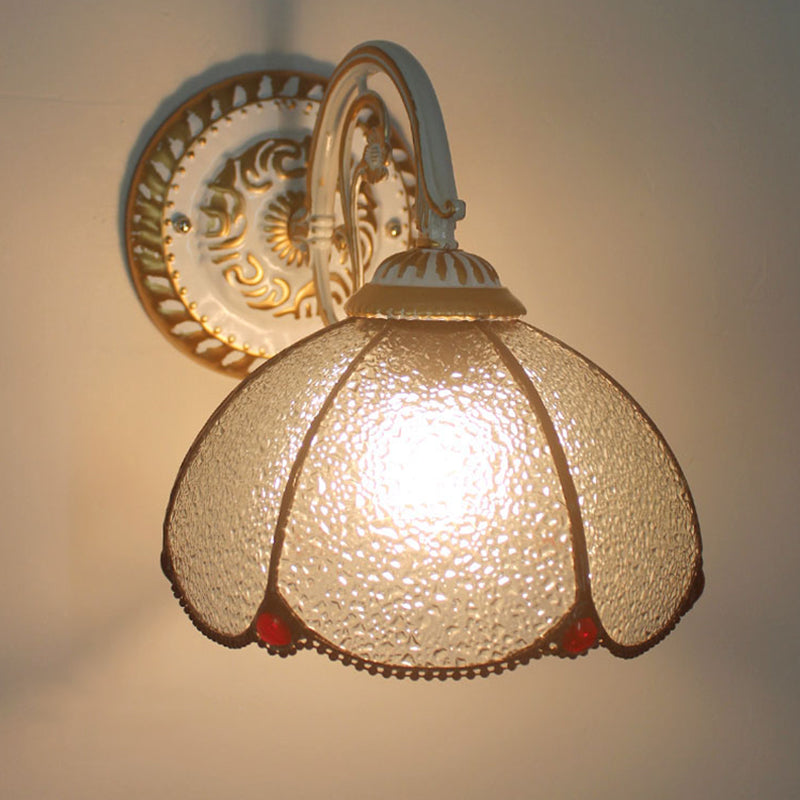 BowLift | 1-Head Shade Wall Lamp Tiffany Style Handmade Glass Wall Lamp for Living Room