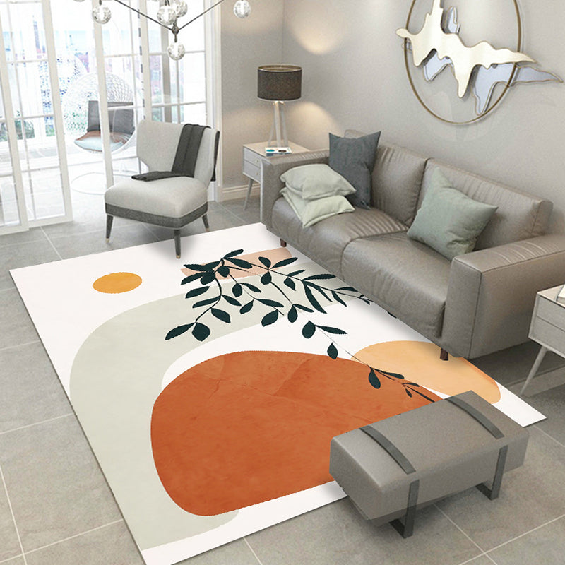 BowLift | Casual Living Room Rug Multicolored Color Blocked Rug Polypropylene Non-Slip Easy to Care Indoor Rug