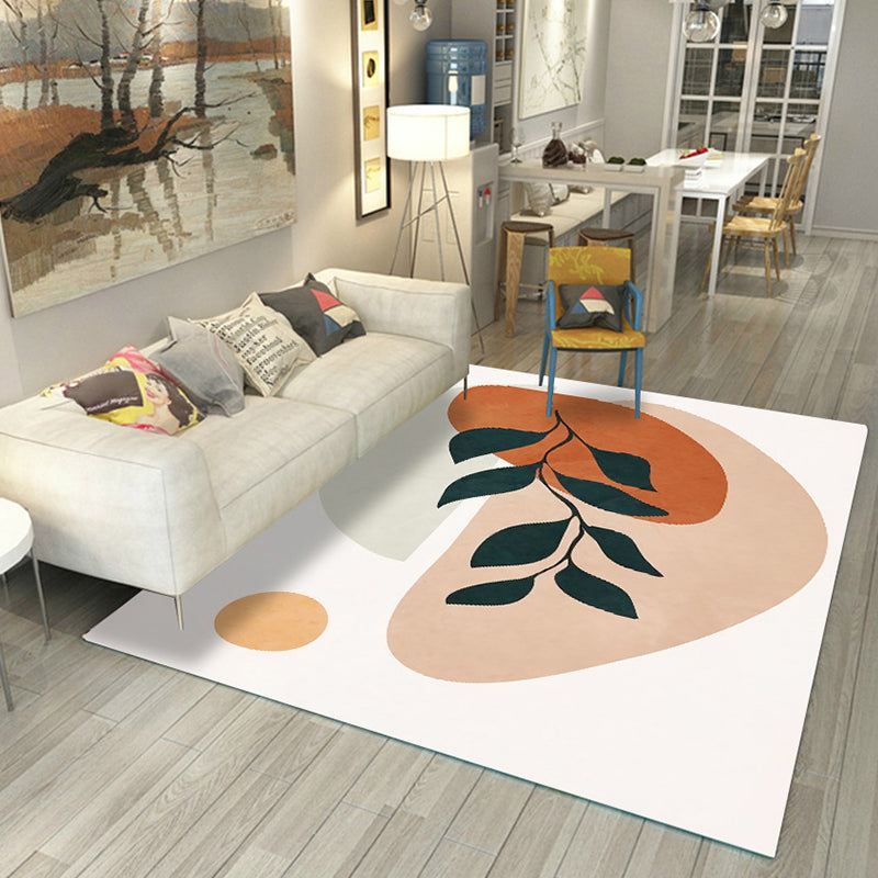 BowLift | Casual Living Room Rug Multicolored Color Blocked Rug Polypropylene Non-Slip Easy to Care Indoor Rug