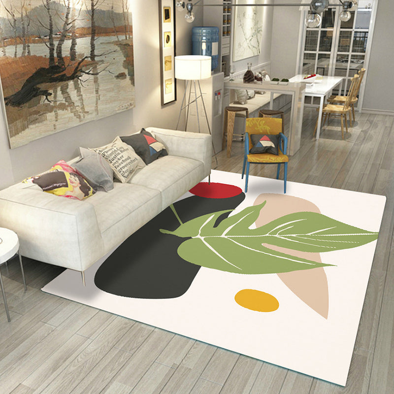 BowLift | Casual Living Room Rug Multicolored Color Blocked Rug Polypropylene Non-Slip Easy to Care Indoor Rug