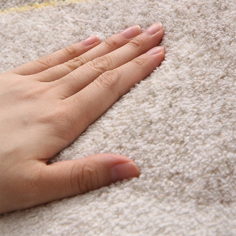 BowLift | Comfort Hand-printed Carpet Multicolored Lambswool Area Rug Non-slip Back Easy-care Indoor Rug for the Bedroom