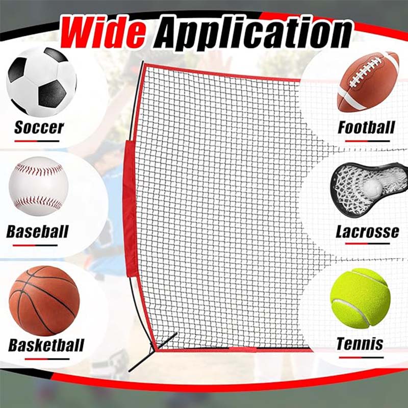 BowLift | 12x9 ft Ball Sports Barrier Netting, Portable Practice Equipment with Carry Bag, Protection Screen for Baseball Softball Lacrosse Soccer Hockey Training