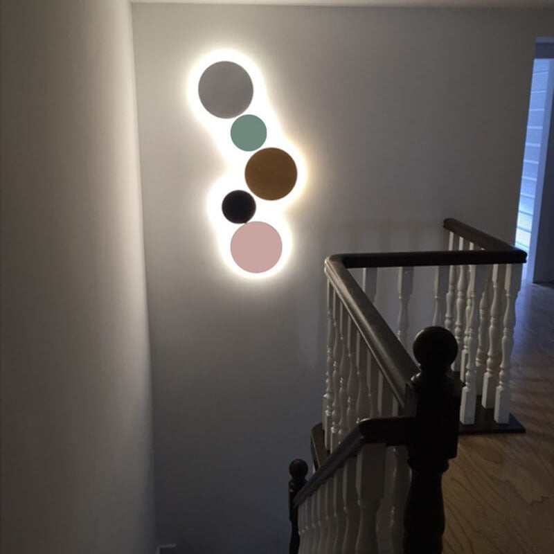 BowLift | GlowOrb Minimalistic Round LED Wall Light | Color Variety | Dimmable Light