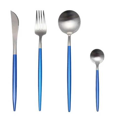 BowLift | 24-Piece Stainless Steel Gold-Silver Luxury Cutlery - RoyalGlow