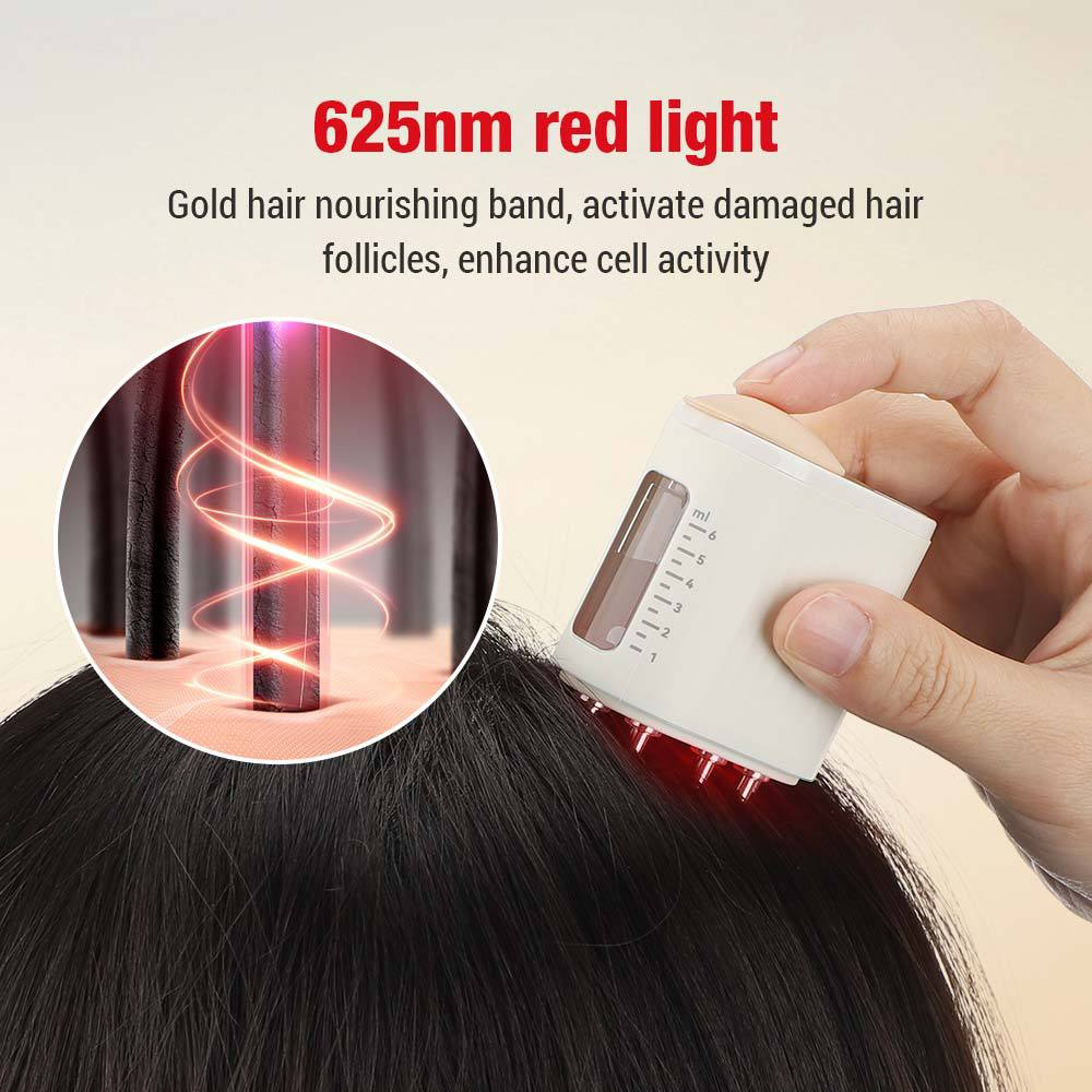 BowLift | Electric Scalp Massager with Red Light Therapy | Hair Oil Applicator | Waterproof