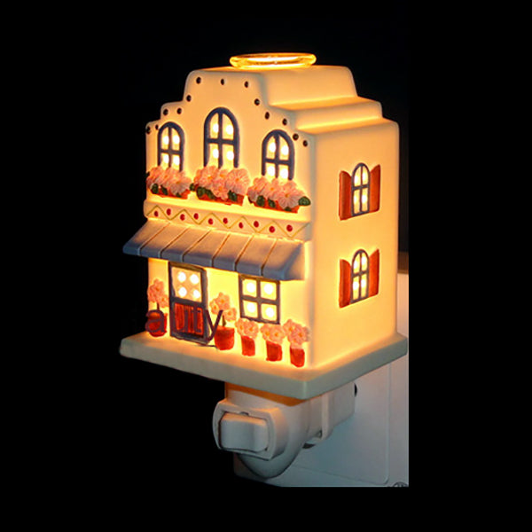 BowLift | 1 Light House Design Wall Sconces Light Lodge Ceramics Bedroom Night Light in Pink/White/Yellow
