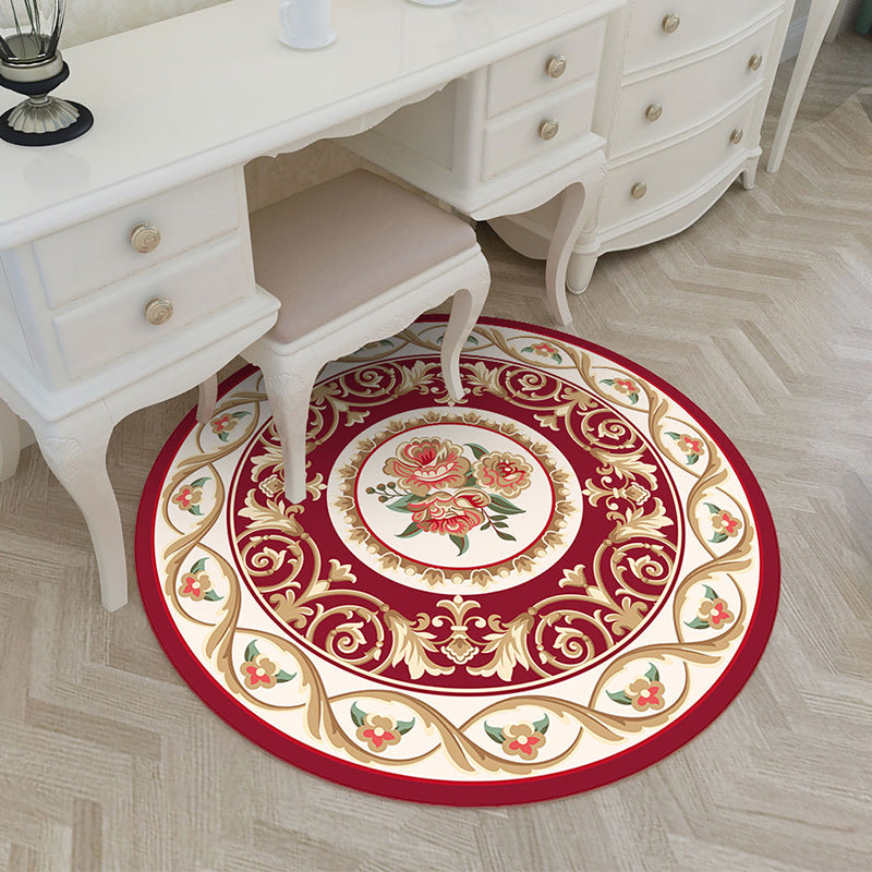 BowLift | Shabby Chic Living Room Rug Multicolored Flower Printed Indoor Carpet Non-Slip Pet-Friendly Area Rug