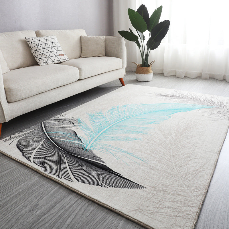 BowLift | Antique Living Room Rug Multicolored Flower Pattern Rug Non-Slip Back Pet Friendly Easy to Care Indoor Rug