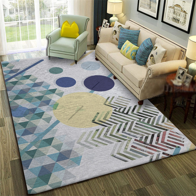 BowLift | Calming Abstract Carpet Multiple Colors Polyester Area Rug Pet-Friendly Easy to Care Indoor Carpet for Living Room