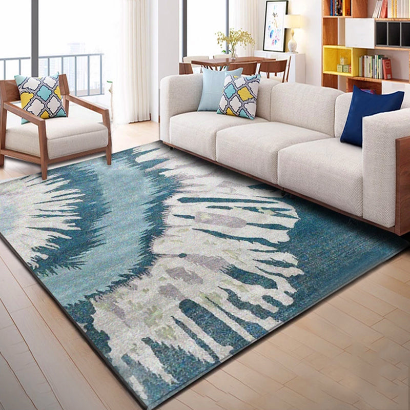 BowLift | Calming Abstract Carpet Multiple Colors Polyester Area Rug Pet-Friendly Easy to Care Indoor Carpet for Living Room