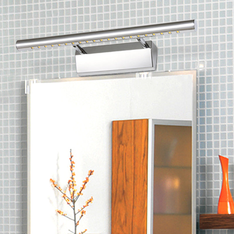 BowLift | Stainless Steel Post Wall Lamp Minimalistic Nickel LED Wall Mounted Light with Pivot Joint