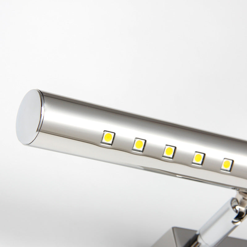 BowLift | Stainless Steel Post Wall Lamp Minimalistic Nickel LED Wall Mounted Light with Pivot Joint
