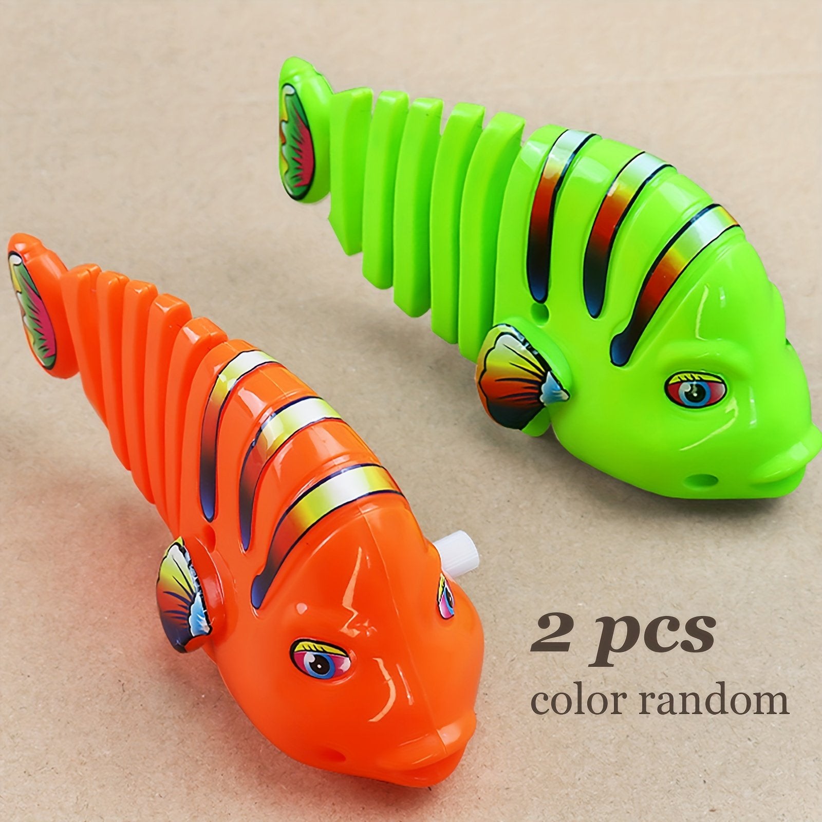 BowLift | Plastic Wind-Up Wiggle Fish Toys