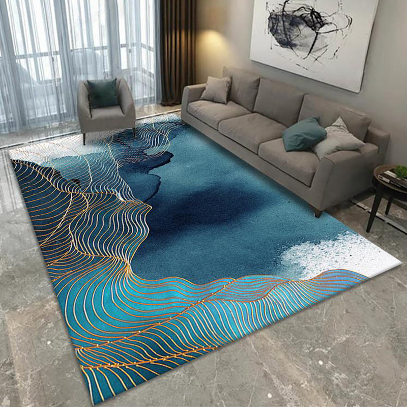 BowLift | Novelty Living Room Rug Multicolored Patterned Area Rug Non-Slip Backing Pet-Friendly Washable Indoor Rug