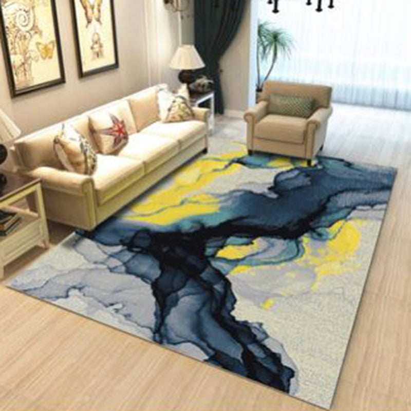 BowLift | Novelty Living Room Rug Multicolored Patterned Area Rug Non-Slip Backing Pet-Friendly Washable Indoor Rug