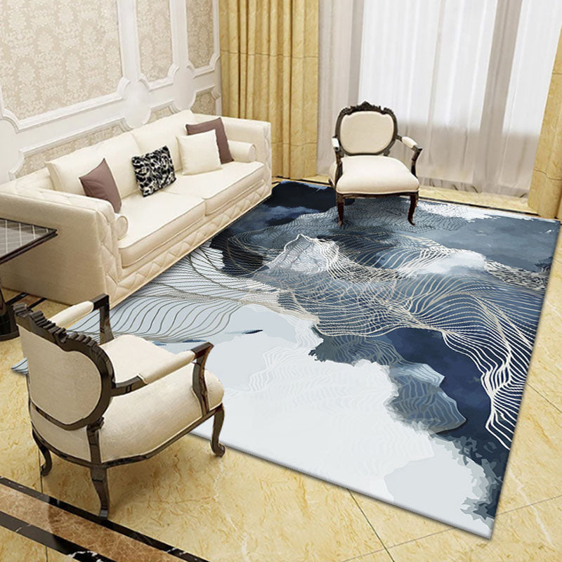 BowLift | Novelty Living Room Rug Multicolored Patterned Area Rug Non-Slip Backing Pet-Friendly Washable Indoor Rug