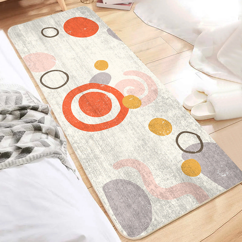 BowLift | Cute Bedroom Rug Multicolored Cartoon Print Indoor Rug Polyester Anti-Slip Back Pet-Friendly Carpet