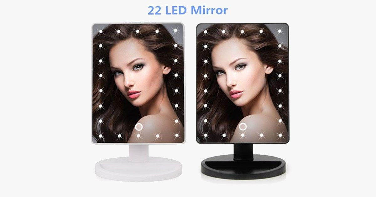 BowLift | LED Sensor Makeup Mirror with 180-Degree Swivel Function - Use it your way