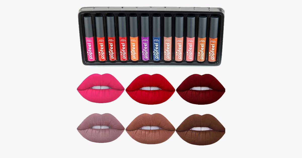 BowLift | Eternal Velvet Matte Lipstick Set with 12 Shades – Your Everyday Look