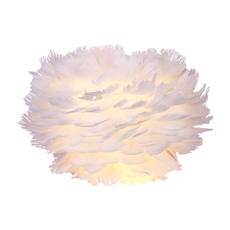 BowLift | Home decoration wall lamp modern ambient lighting white feather wall light for living room bedroom