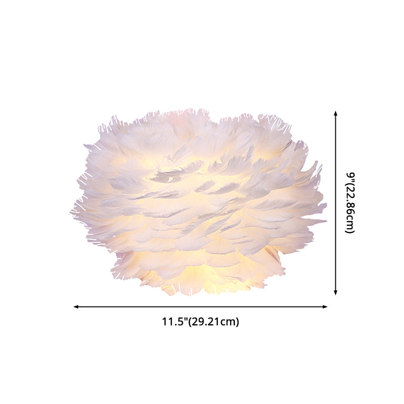 BowLift | Home decoration wall lamp modern ambient lighting white feather wall light for living room bedroom