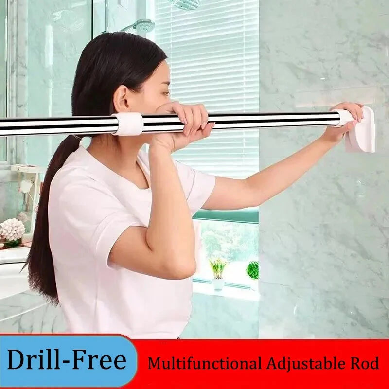 BowLift | Adjustable Drill-Free Rod – Stainless Steel Curtain Rod