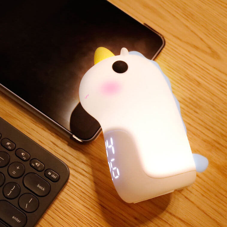 BowLift | Unilora DreamLight Alarm Clock | Unicorn Design | Timer & LED Night Light | Nursery Decor