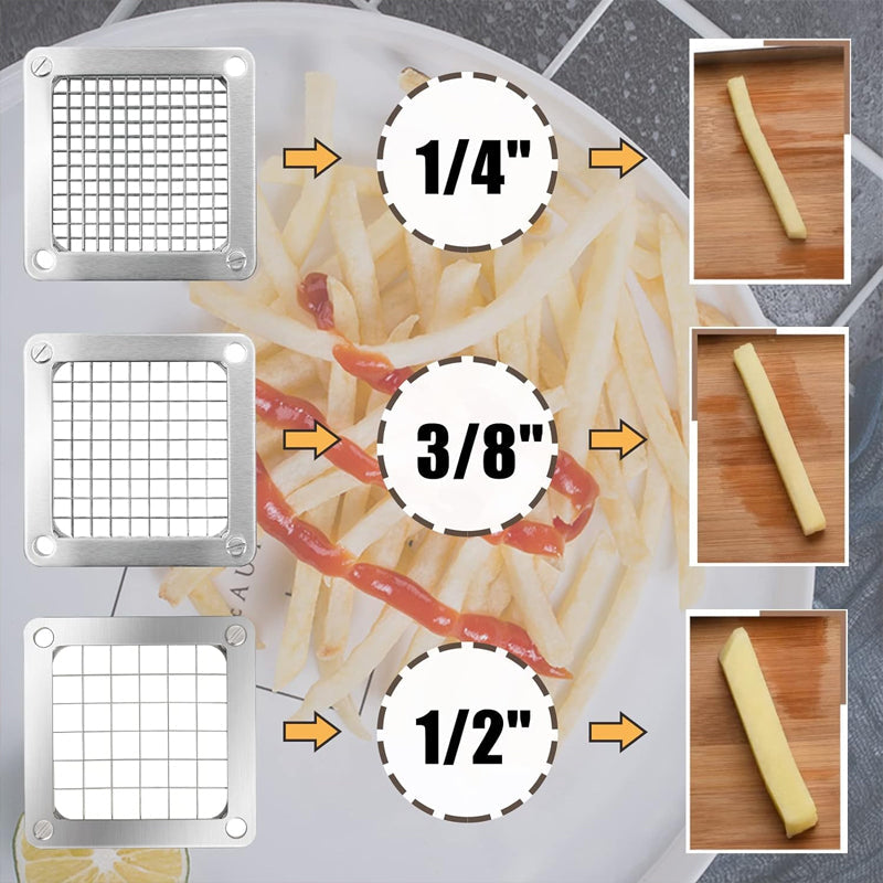 BowLift | 1/2 inch Dicer Blade Replacement Chopper Blade Commercial Stainless Steel Blade for French Fry Cutter