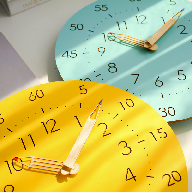 BowLift | Learning Time Children's Room Silent Wall Clock