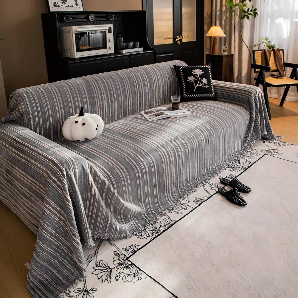 BowLift | Regal Stripes Chenille Sofa Cover