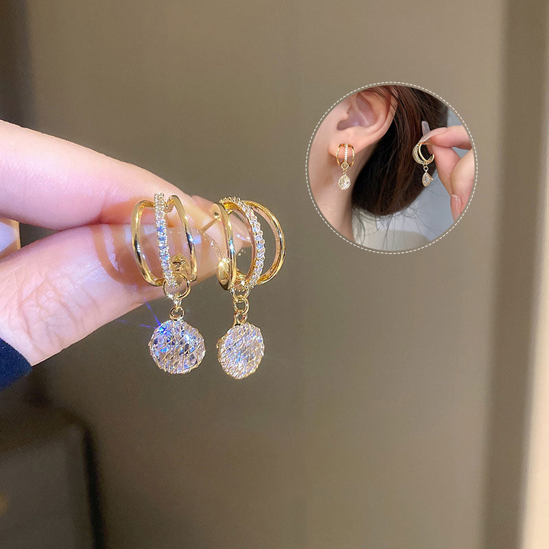 BowLift | Fashion Diamond Crown Earrings